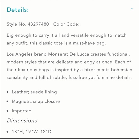 Monserat de Lucca buttery soft leather bag ✨ - Picture 7 of 7